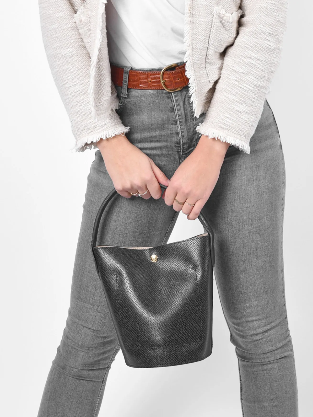 Sac seau Épure cuir LONGCHAMP