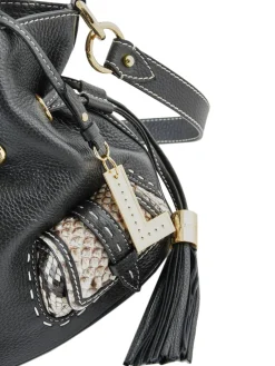 Sac seau S Premier Flirt Python cuir LANCEL