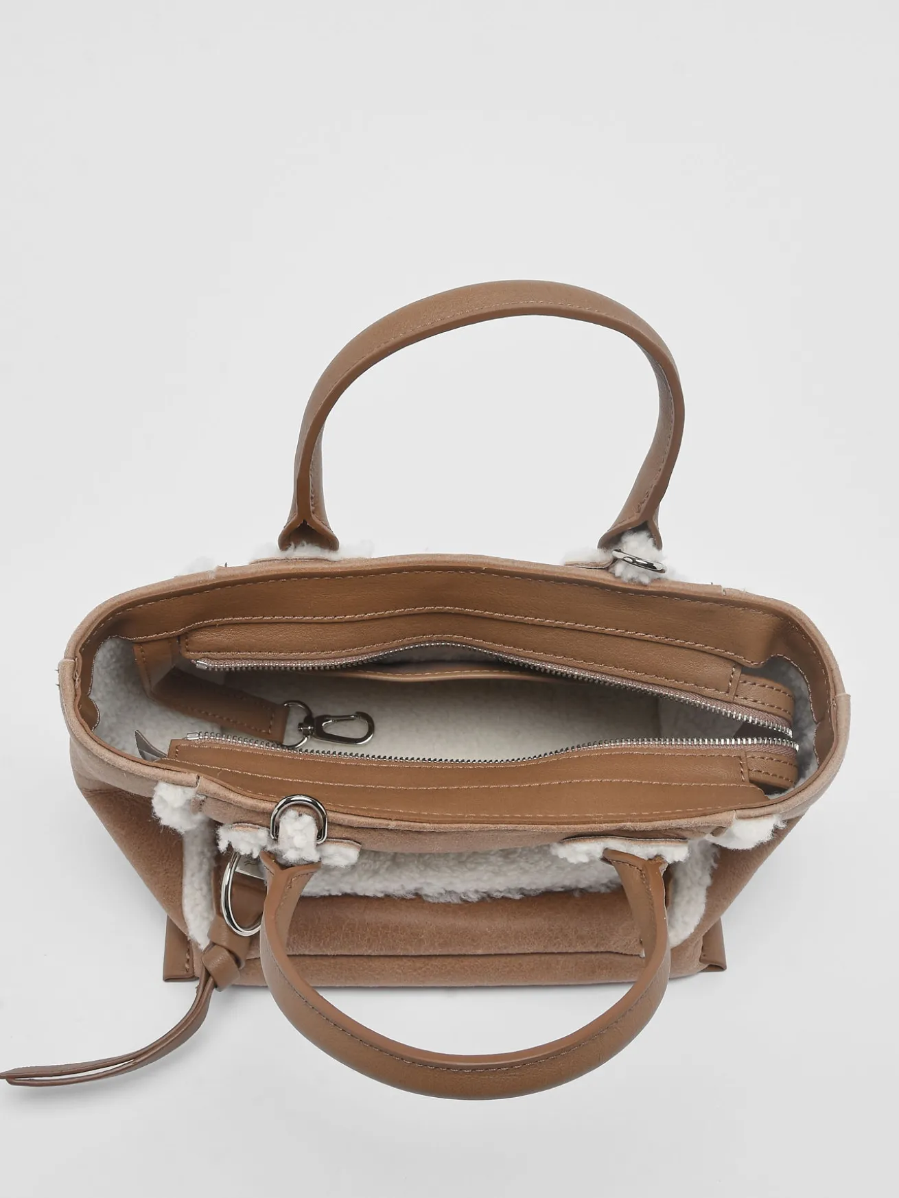 Sac trapèze Mailbox Shearling cuir LONGCHAMP