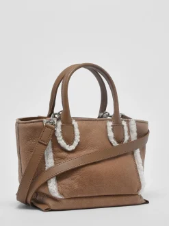 Sac trapèze Mailbox Shearling cuir LONGCHAMP