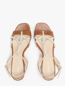 Sandales à talon en cuir LES TROPEZIENNES