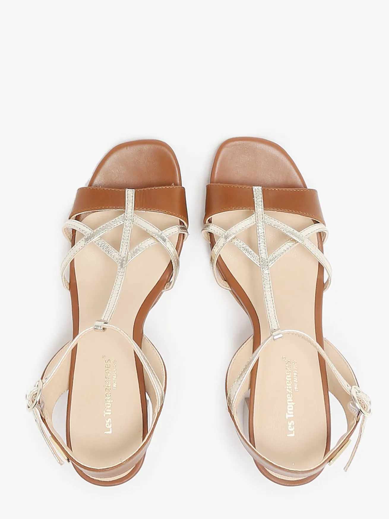 Sandales à talon en cuir LES TROPEZIENNES