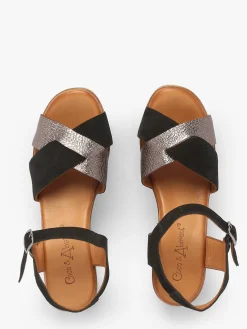 Sandales à talon Musieges en cuir COCO ABRICOT