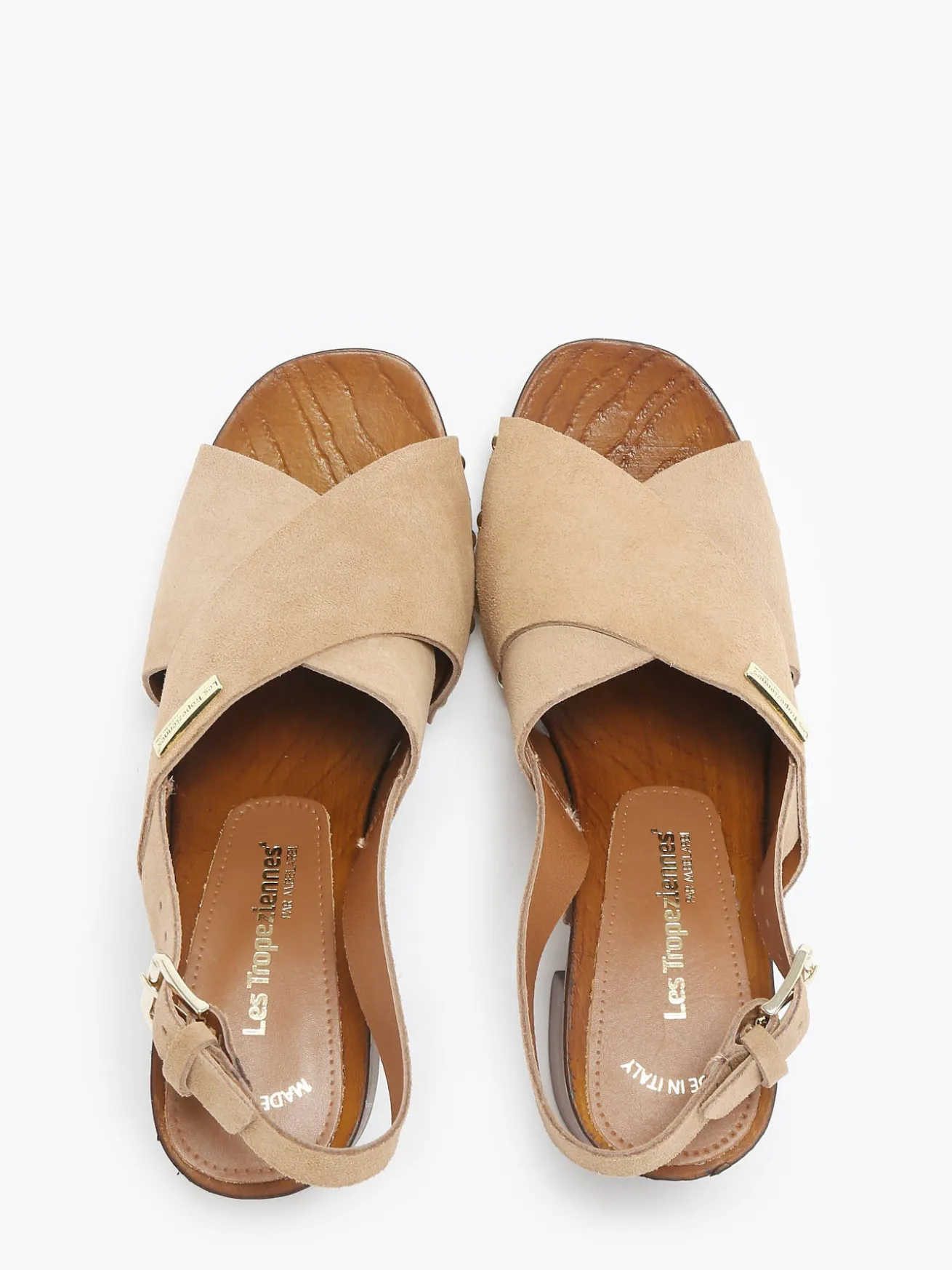 Sandales à talon Tessy en cuir LES TROPEZIENNES
