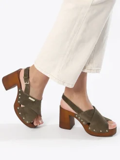 Sandales à talon Tessy en cuir LES TROPEZIENNES