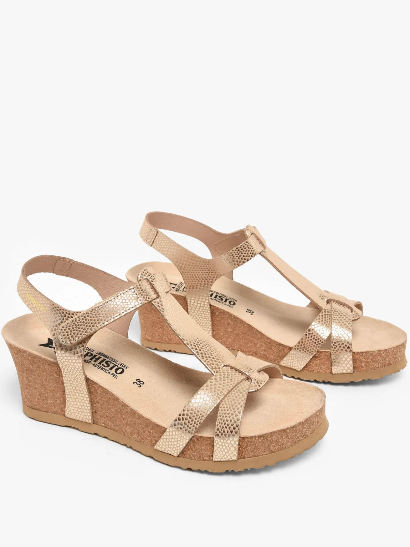 Sandales Liviane Havana en cuir MEPHISTO