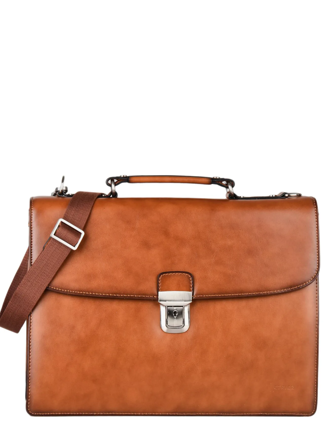 Serviette Crosta 2 compartiments cuir ETRIER