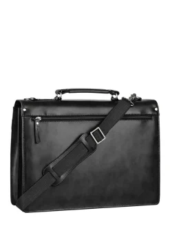 Serviette Crosta 2 compartiments cuir ETRIER