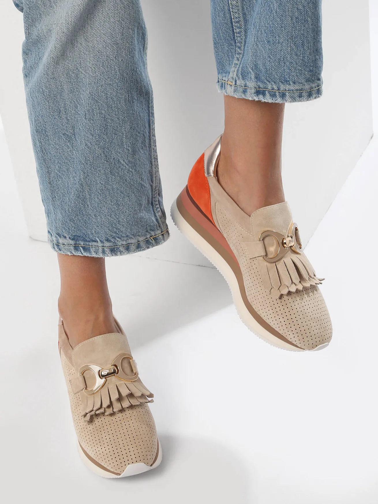 Sneakers en cuir NATHAN BAUME
