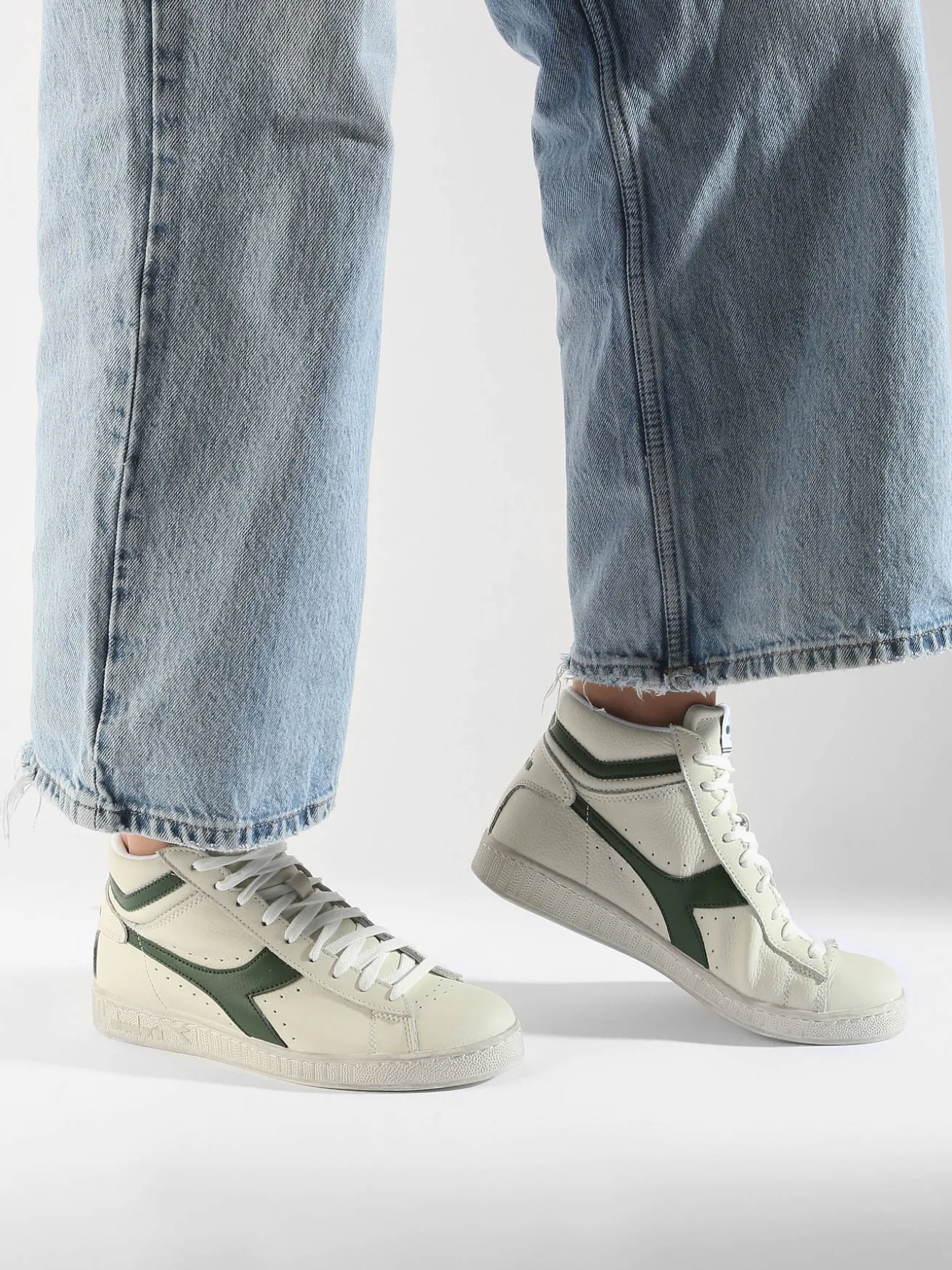 Sneakers Game L Hi Waxed en cuir DIADORA