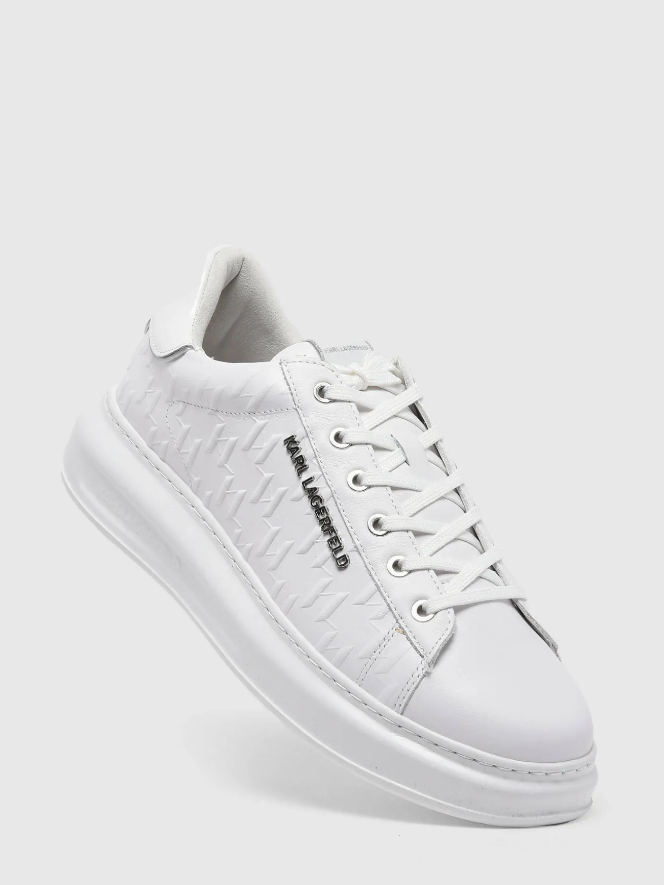 Sneakers Kapri Monogram en cuir KARL LAGERFELD