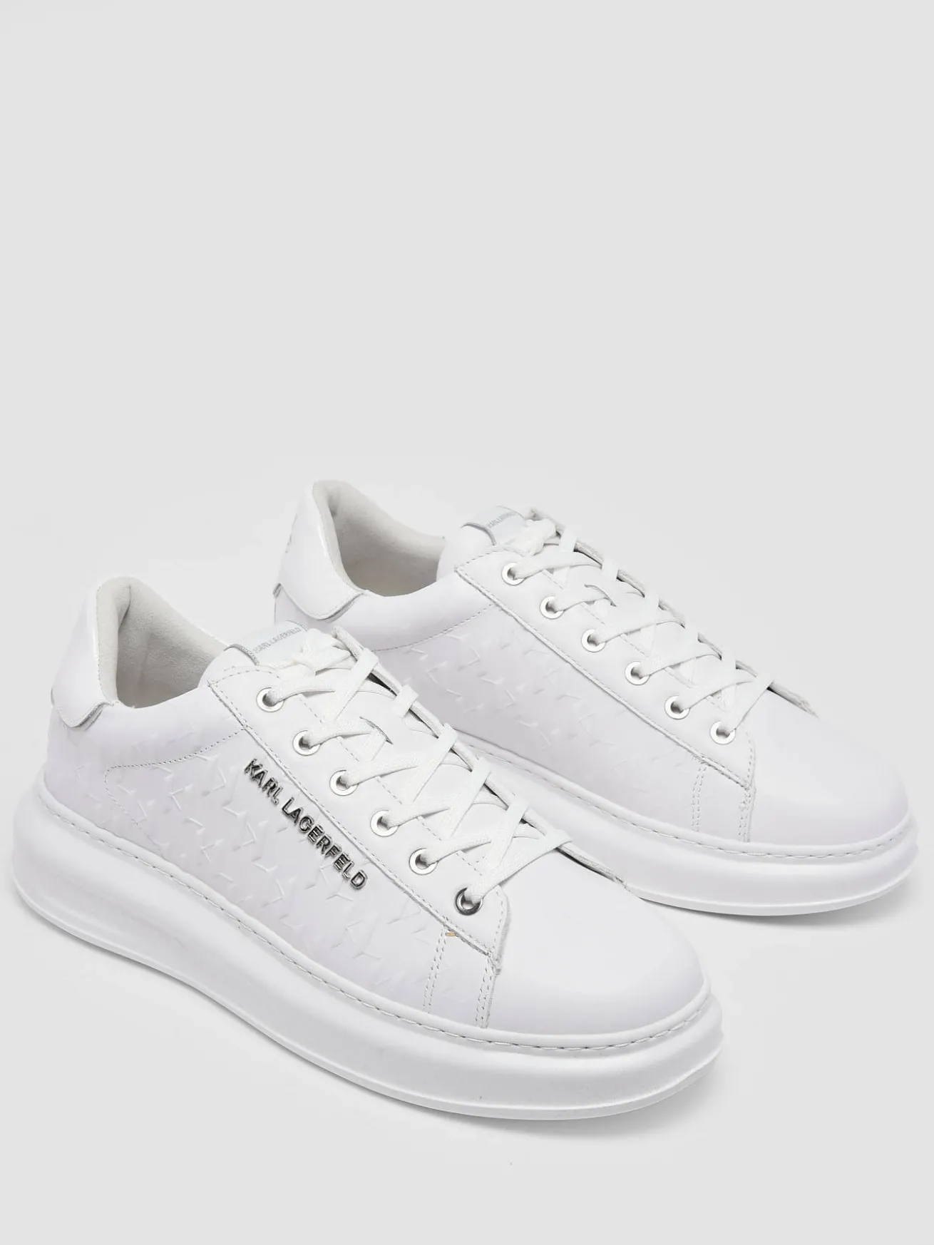 Sneakers Kapri Monogram en cuir KARL LAGERFELD