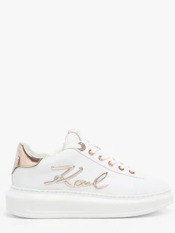 Sneakers Kapri Signature en cuir KARL LAGERFELD