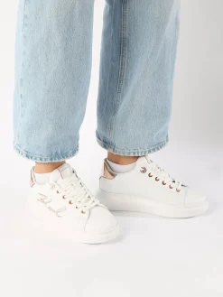 Sneakers Kapri Signature en cuir KARL LAGERFELD