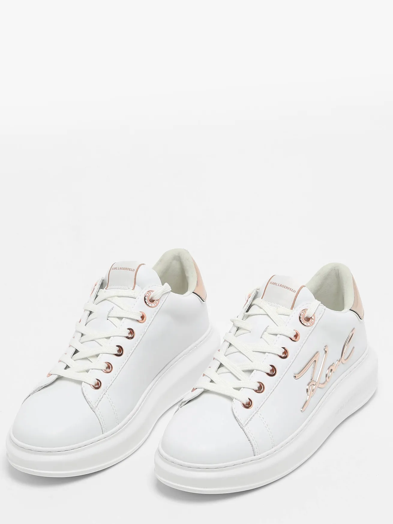 Sneakers Kapri Signature en cuir KARL LAGERFELD