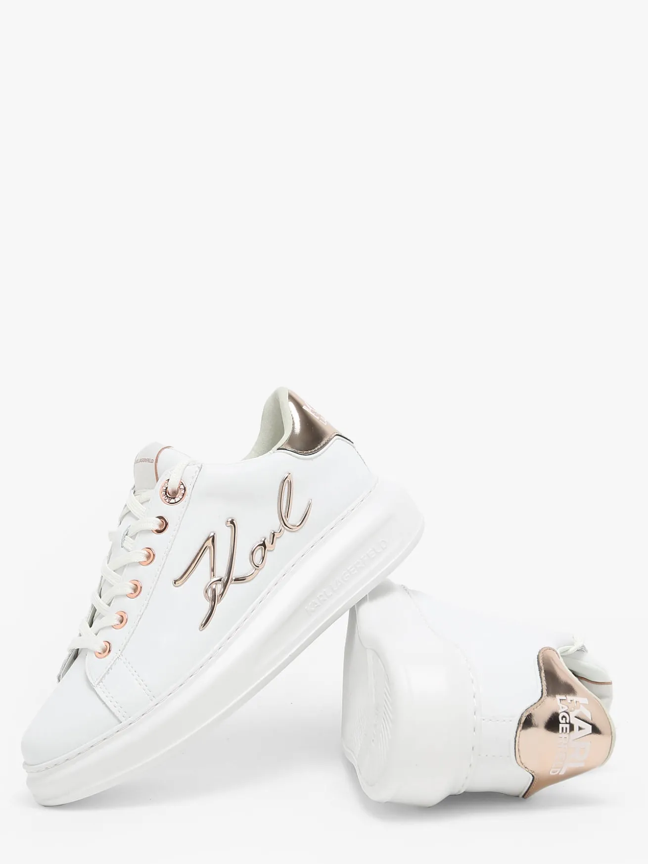 Sneakers Kapri Signature en cuir KARL LAGERFELD