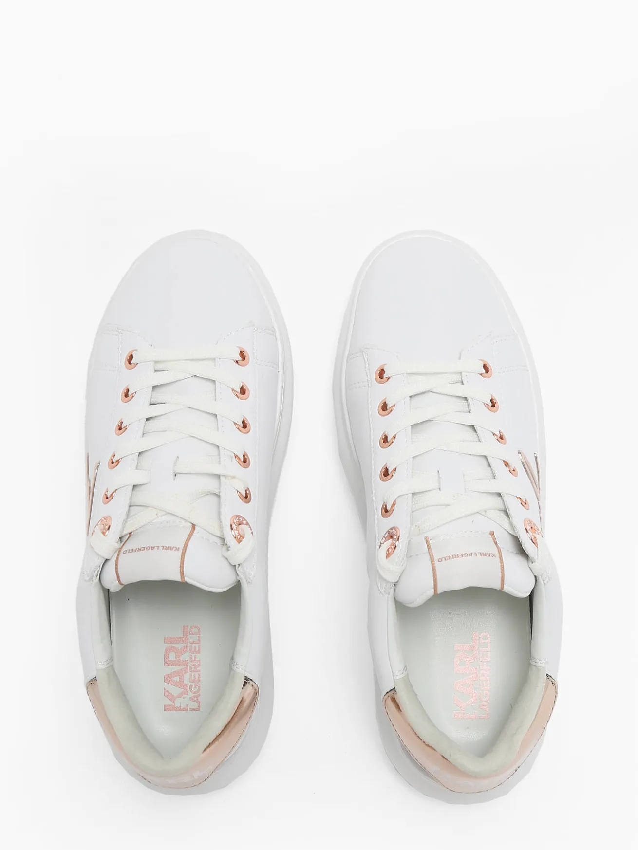 Sneakers Kapri Signature en cuir KARL LAGERFELD