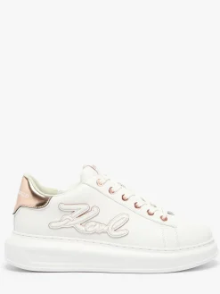 Sneakers Kapri Signiature Embossed en cuir KARL LAGERFELD