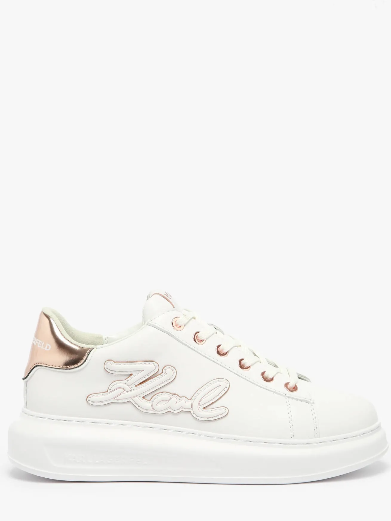 Sneakers Kapri Signiature Embossed en cuir KARL LAGERFELD