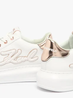 Sneakers Kapri Signiature Embossed en cuir KARL LAGERFELD