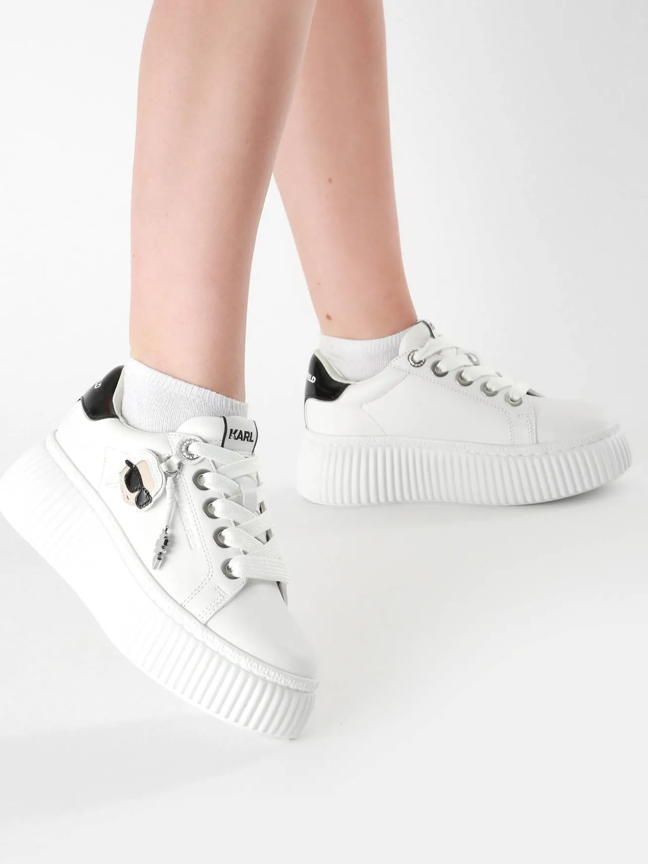Sneakers Kreeper Low NFT Twin en cuir KARL LAGERFELD
