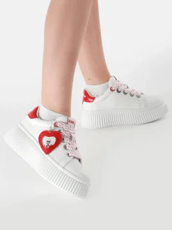 Sneakers Kreeper Low Valentine en cuir KARL LAGERFELD