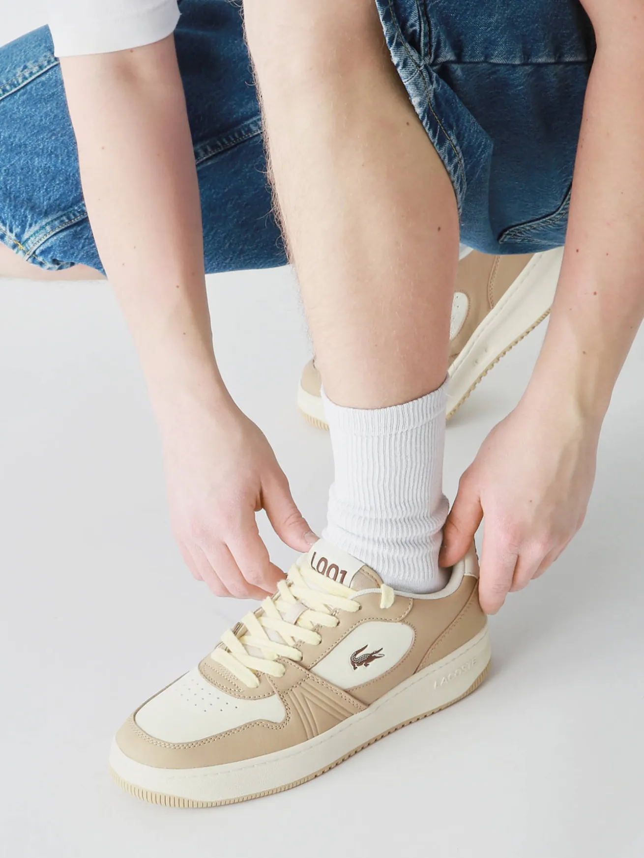 Sneakers L001 en cuir LACOSTE