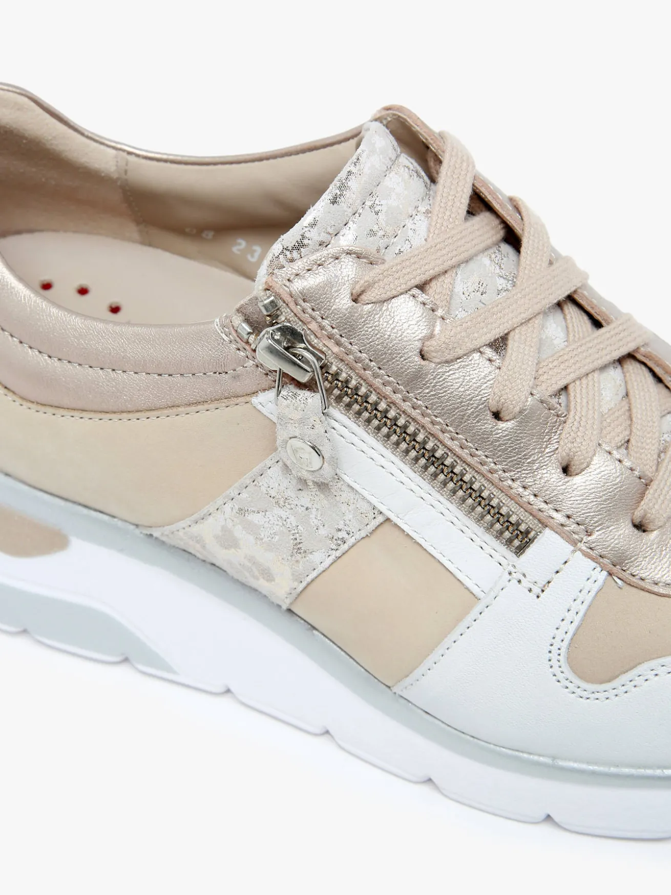 Sneakers talon compensé en cuir MEPHISTO