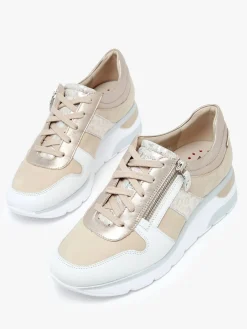 Sneakers talon compensé en cuir MEPHISTO