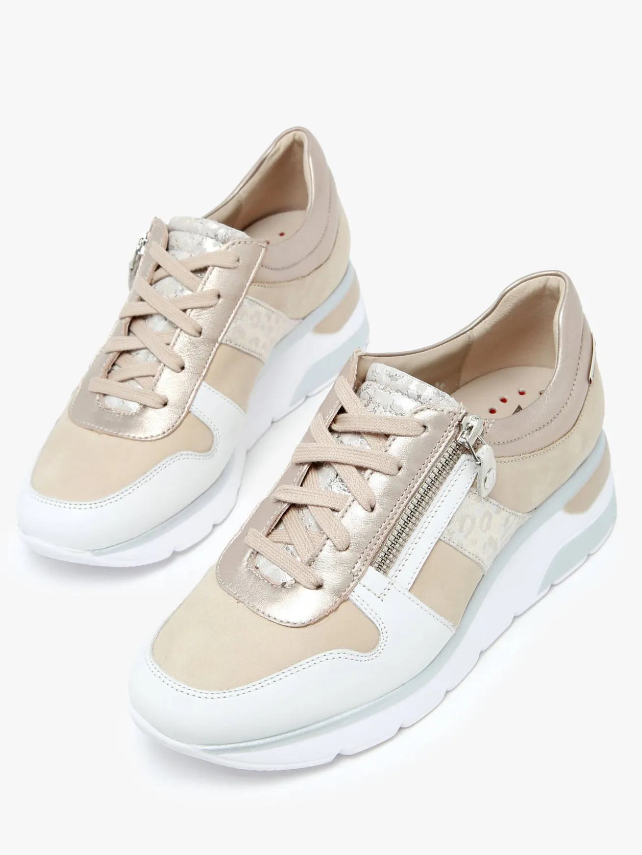Sneakers talon compensé en cuir MEPHISTO