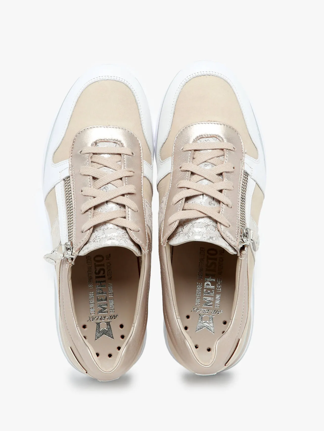 Sneakers talon compensé en cuir MEPHISTO