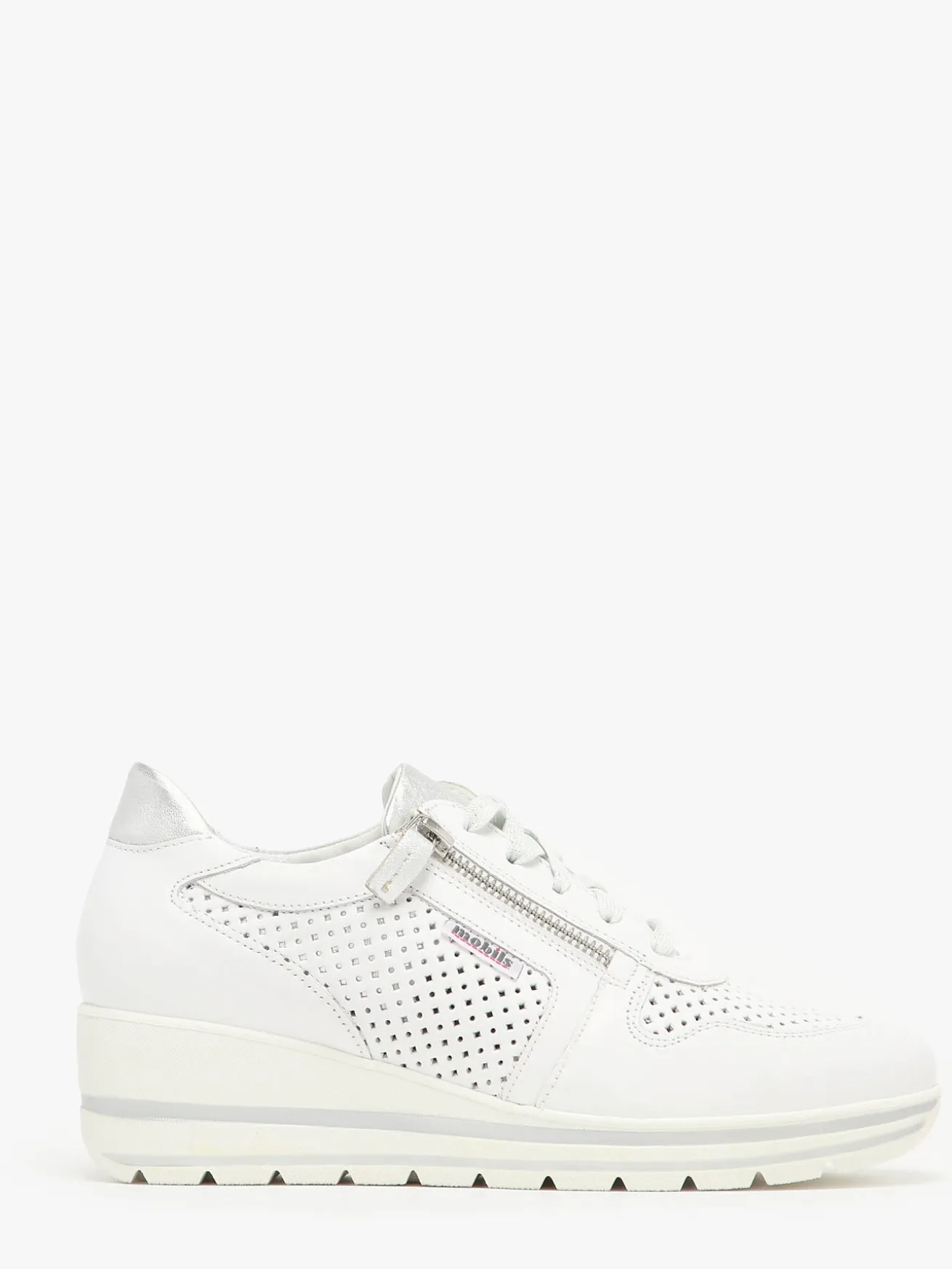 Sneakers talon compensé en cuir MEPHISTO