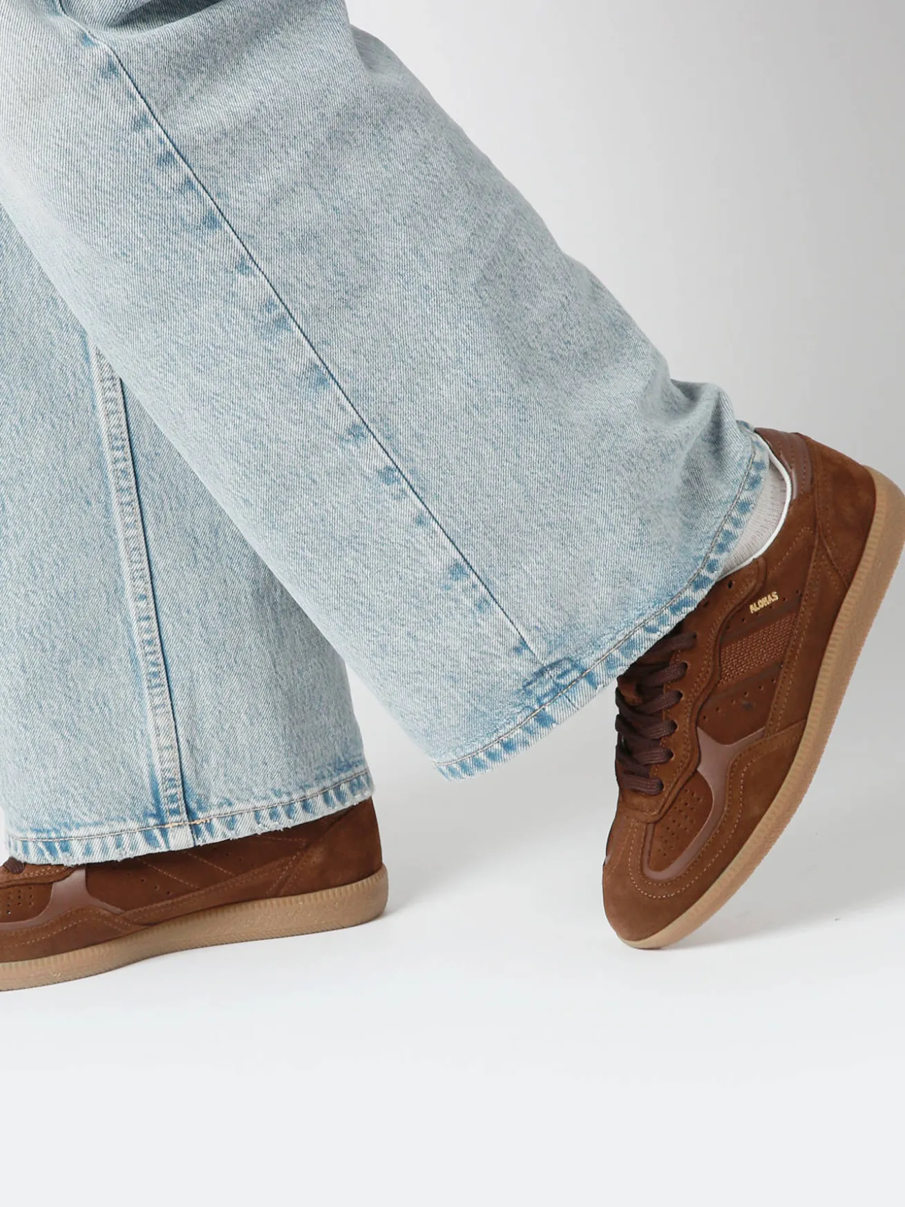 Sneakers Tb.490 Rife Chocolat en cuir ALOHAS