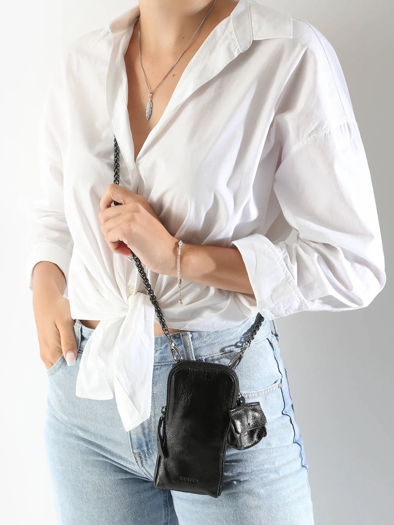 Étui téléphone Emeraude cuir ETRIER